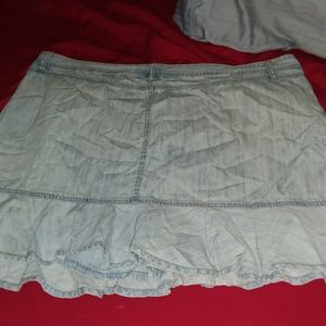 Faded glory light blue skort